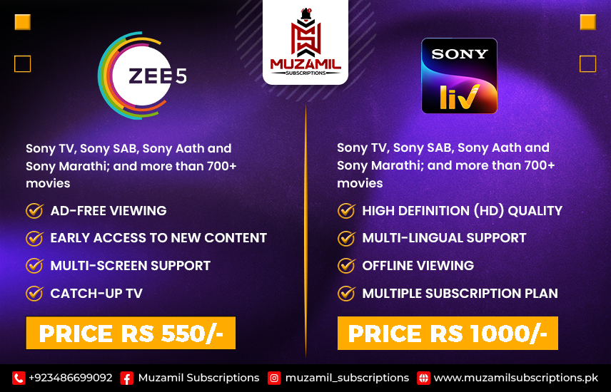 Zee5 & Sony LIV