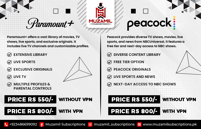 Paramount+ & Peacock