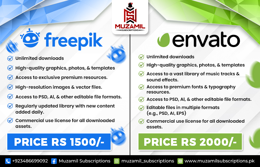 Freepik & Envato Elements