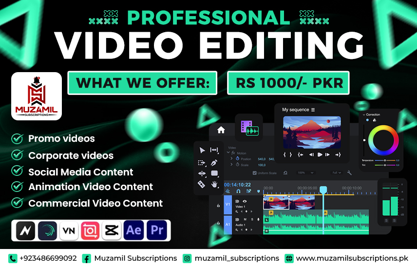 Professional Video Editing