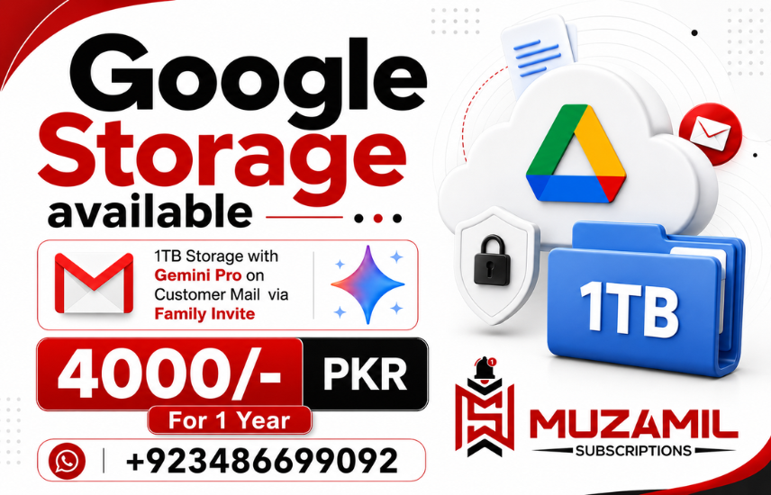 Google Storage 1TB with Gemini Pro